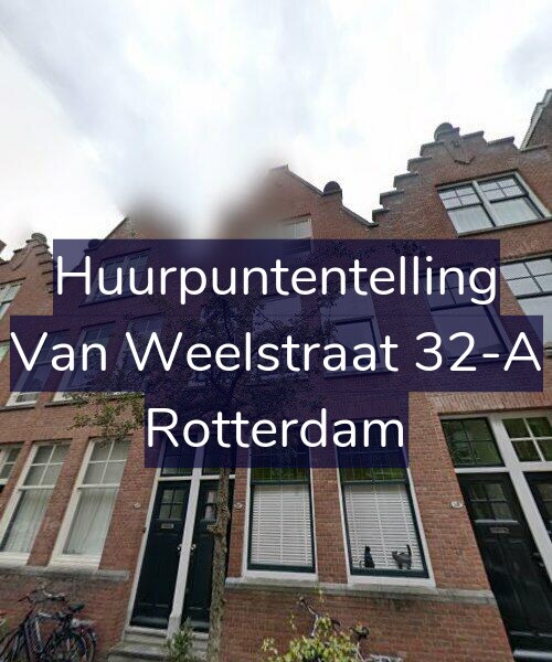 Foto gevel Huurpuntentelling voor Van Weelstraat 32-A, Rotterdam