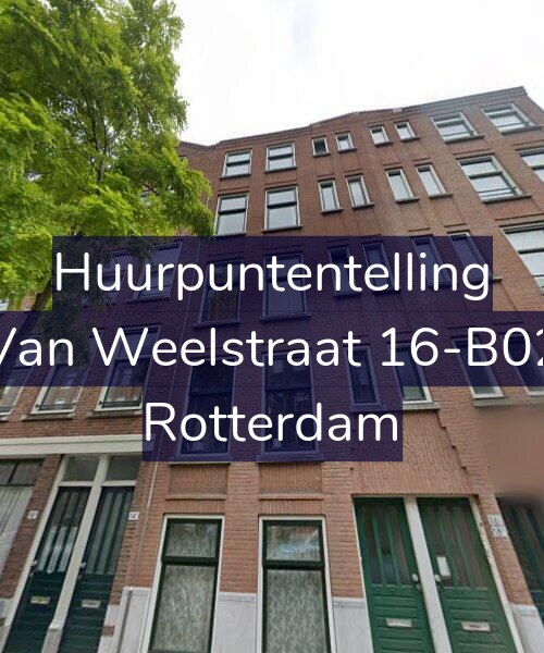 Foto gevel Huurpuntentelling voor Van Weelstraat 16-B02, Rotterdam