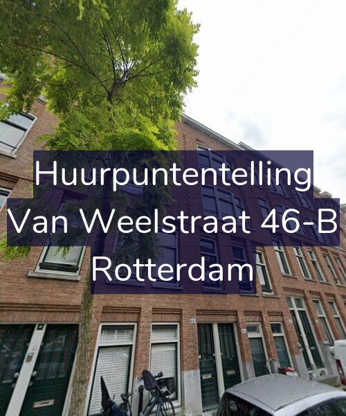 Foto gevel Huurpuntentelling voor Van Weelstraat 46-B, Rotterdam