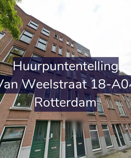 Foto gevel Huurpuntentelling voor Van Weelstraat 18-A04, Rotterdam