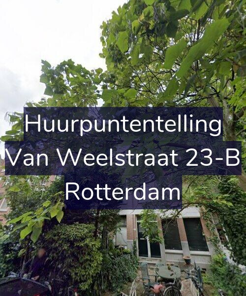 Foto gevel Huurpuntentelling voor Van Weelstraat 23-B, Rotterdam