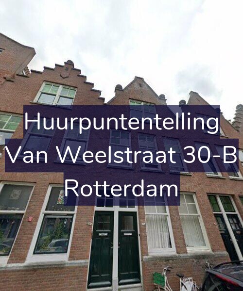 Foto gevel Huurpuntentelling voor Van Weelstraat 30-B, Rotterdam