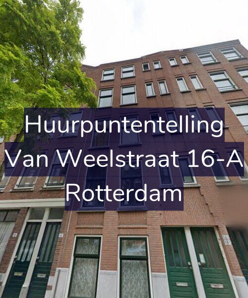 Foto gevel Huurpuntentelling voor Van Weelstraat 16-A, Rotterdam