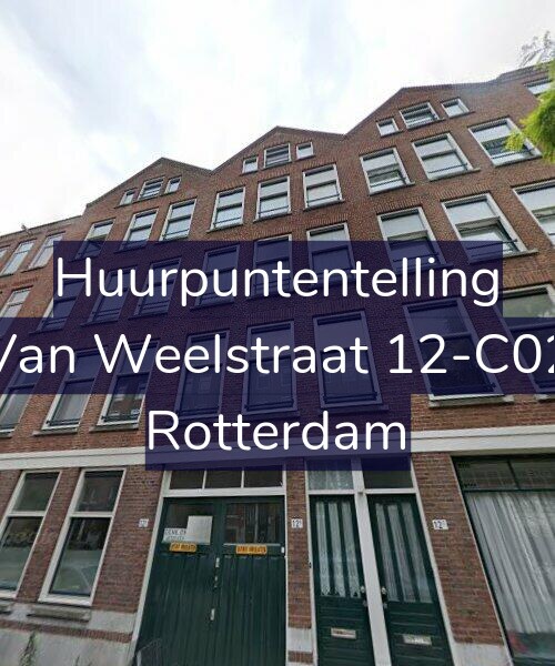 Foto gevel Huurpuntentelling voor Van Weelstraat 12-C02, Rotterdam