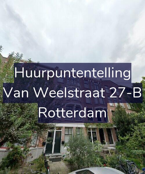 Foto gevel Huurpuntentelling voor Van Weelstraat 27-B, Rotterdam