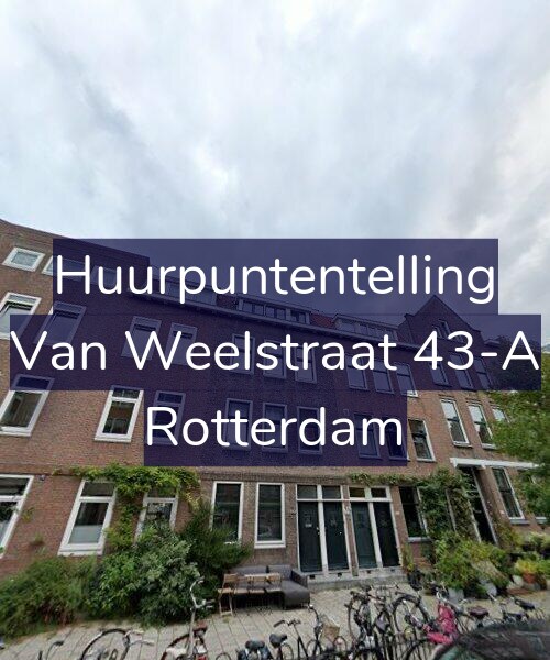 Foto gevel Huurpuntentelling voor Van Weelstraat 43-A, Rotterdam