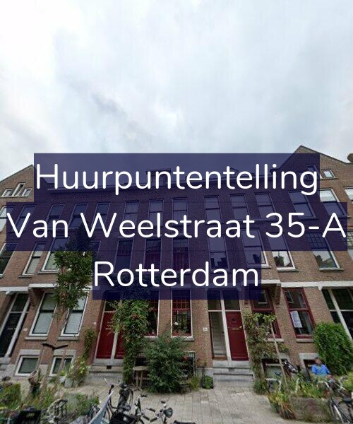 Foto gevel Huurpuntentelling voor Van Weelstraat 35-A, Rotterdam