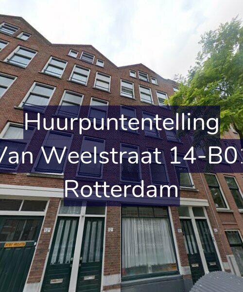 Foto gevel Huurpuntentelling voor Van Weelstraat 14-B01, Rotterdam