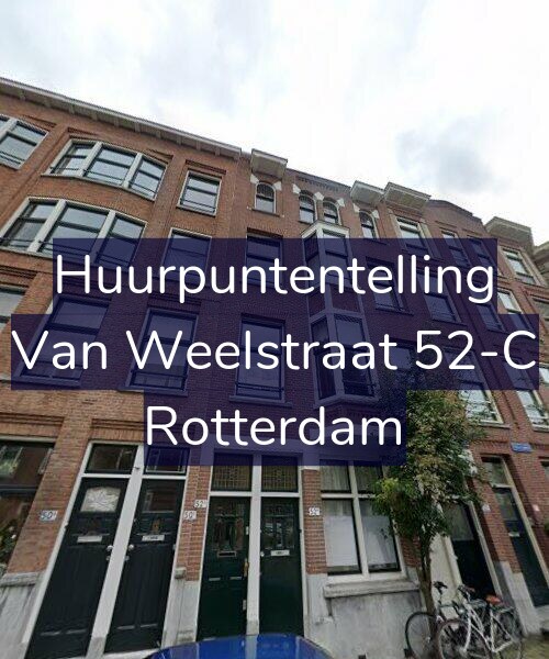 Foto gevel Huurpuntentelling voor Van Weelstraat 52-C, Rotterdam