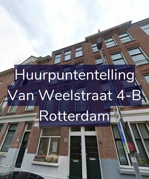 Foto gevel Huurpuntentelling voor Van Weelstraat 4-B, Rotterdam