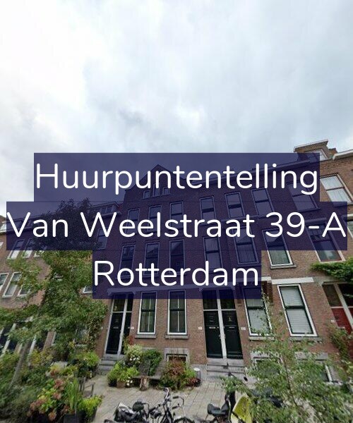 Foto gevel Huurpuntentelling voor Van Weelstraat 39-A, Rotterdam