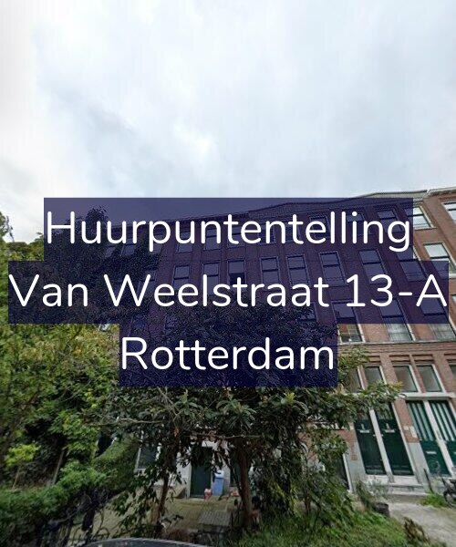 Foto gevel Huurpuntentelling voor Van Weelstraat 13-A, Rotterdam
