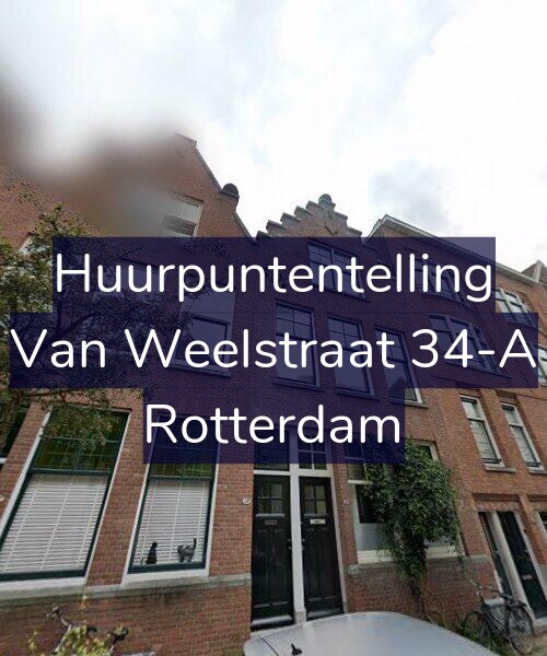 Foto gevel Huurpuntentelling voor Van Weelstraat 34-A, Rotterdam