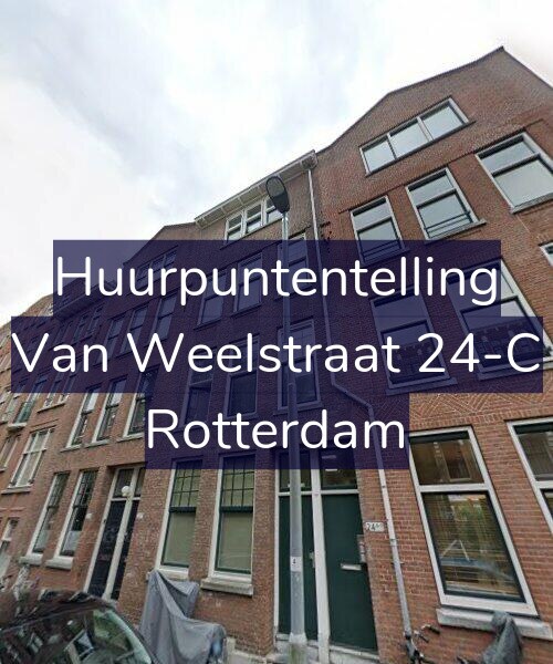 Foto gevel Huurpuntentelling voor Van Weelstraat 24-C, Rotterdam