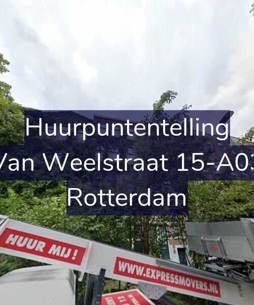Foto gevel Huurpuntentelling voor Van Weelstraat 15-A03, Rotterdam