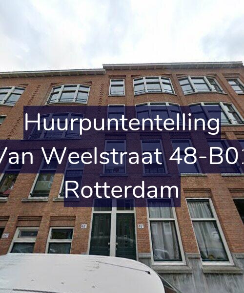 Foto gevel Huurpuntentelling voor Van Weelstraat 48-B01, Rotterdam