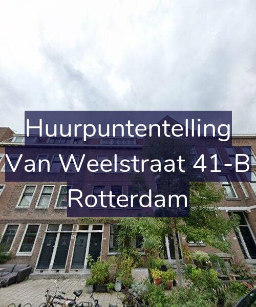 Foto gevel Huurpuntentelling voor Van Weelstraat 41-B, Rotterdam