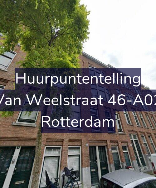 Foto gevel Huurpuntentelling voor Van Weelstraat 46-A02, Rotterdam