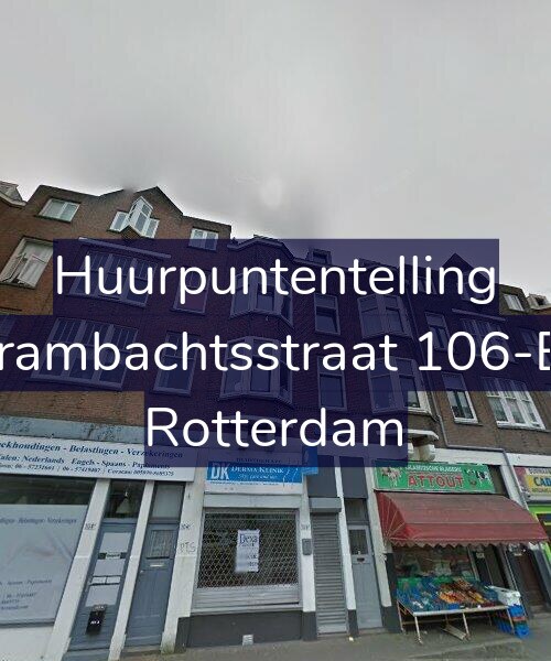 Foto gevel Huurpuntentelling voor Vierambachtsstraat 106-B01, Rotterdam