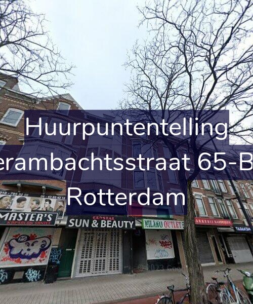 Foto gevel Huurpuntentelling voor Vierambachtsstraat 65-B01, Rotterdam