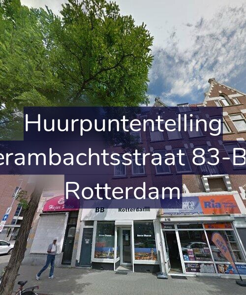 Foto gevel Huurpuntentelling voor Vierambachtsstraat 83-B01, Rotterdam