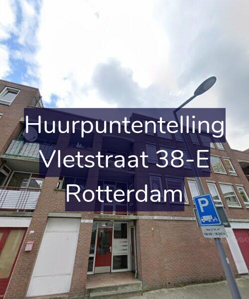 Foto gevel Huurpuntentelling voor Vletstraat 38-E, Rotterdam