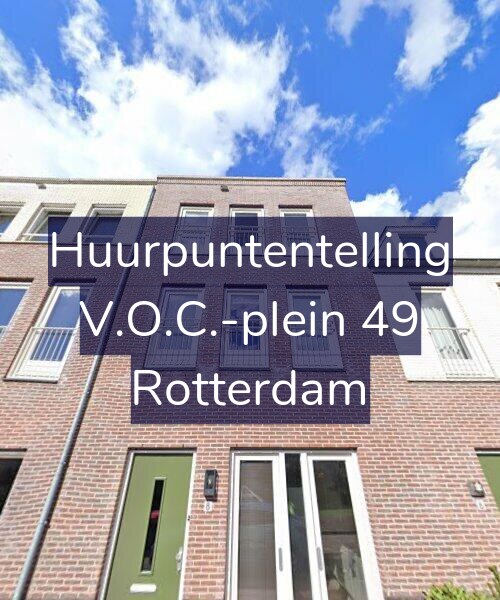 Foto gevel Huurpuntentelling voor V.O.C.-plein 49, Rotterdam