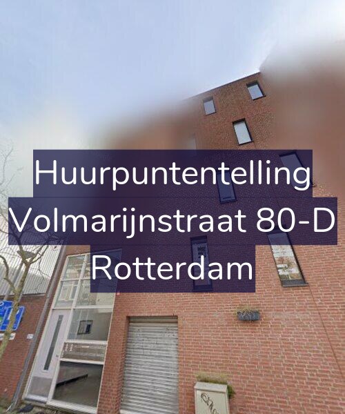 Foto gevel Huurpuntentelling voor Volmarijnstraat 80-D, Rotterdam