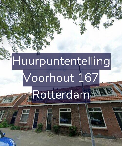 Foto gevel Huurpuntentelling voor Voorhout 167, Rotterdam