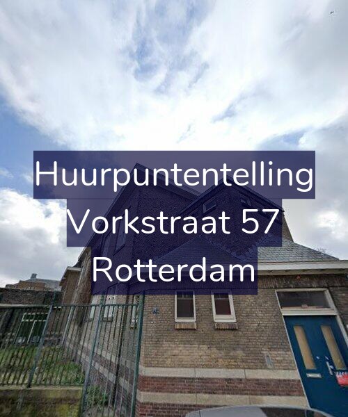 Foto gevel Huurpuntentelling voor Vorkstraat 57, Rotterdam