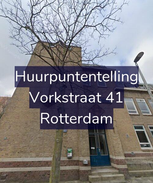 Foto gevel Huurpuntentelling voor Vorkstraat 41, Rotterdam