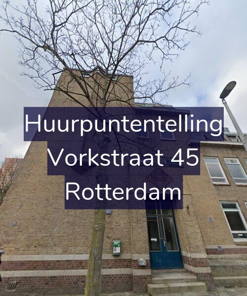 Foto gevel Huurpuntentelling voor Vorkstraat 45, Rotterdam