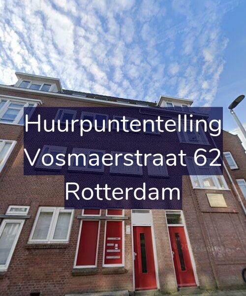 Foto gevel Huurpuntentelling voor Vosmaerstraat 62, Rotterdam