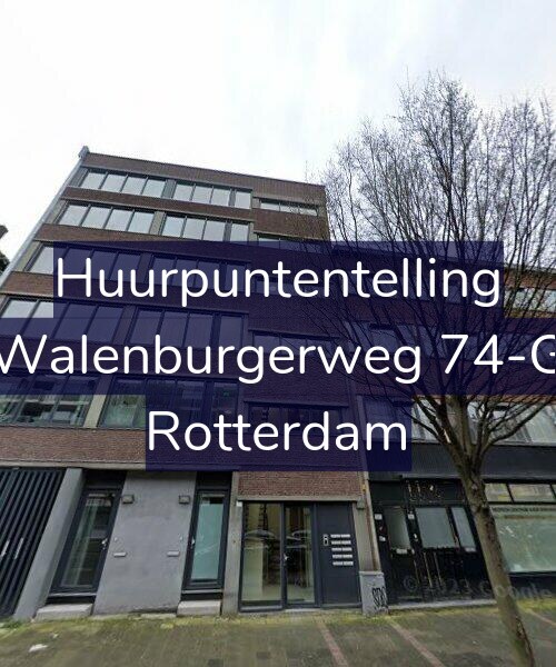 Foto gevel Huurpuntentelling voor Walenburgerweg 74-G, Rotterdam