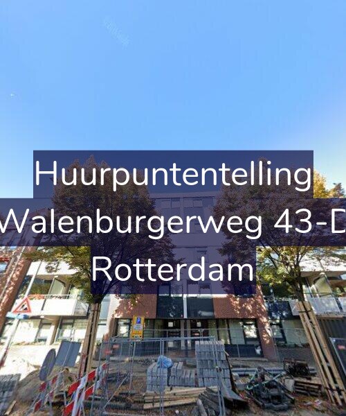 Foto gevel Huurpuntentelling voor Walenburgerweg 43-D, Rotterdam