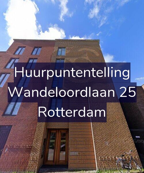 Foto gevel Huurpuntentelling voor Wandeloordlaan 25, Rotterdam