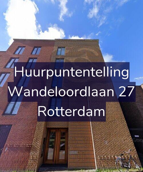 Foto gevel Huurpuntentelling voor Wandeloordlaan 27, Rotterdam