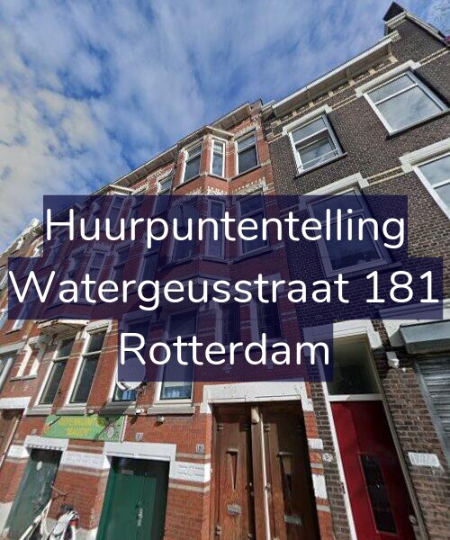 Foto gevel Huurpuntentelling voor Watergeusstraat 181, Rotterdam