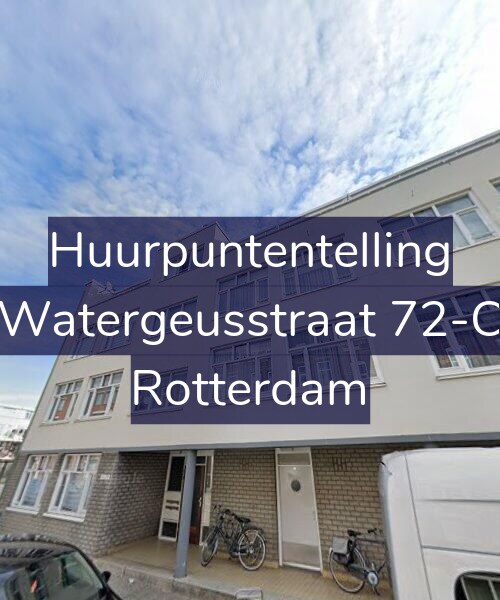 Foto gevel Huurpuntentelling voor Watergeusstraat 72-C, Rotterdam
