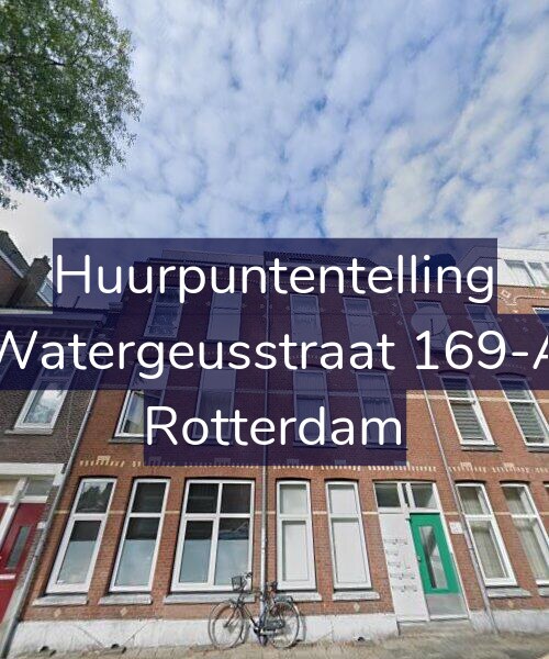 Foto gevel Huurpuntentelling voor Watergeusstraat 169-A, Rotterdam