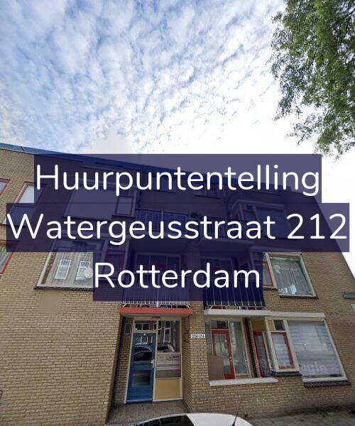 Foto gevel Huurpuntentelling voor Watergeusstraat 212, Rotterdam