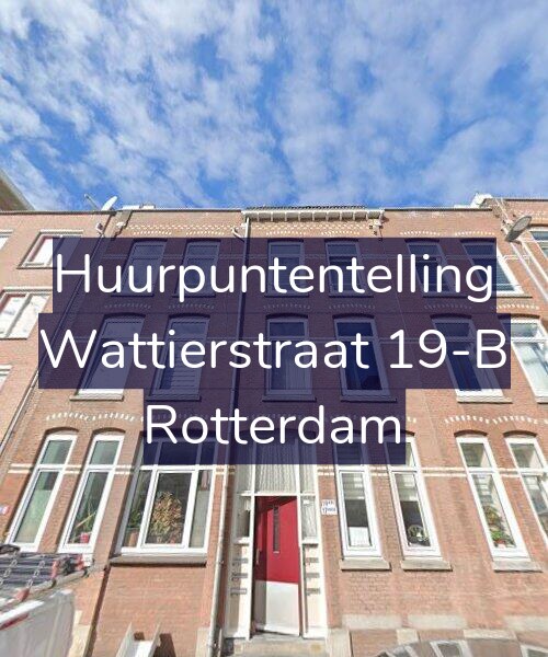 Foto gevel Huurpuntentelling voor Wattierstraat 19-B, Rotterdam
