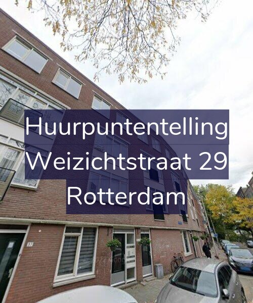 Foto gevel Huurpuntentelling voor Weizichtstraat 29, Rotterdam