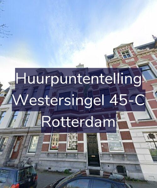 Foto gevel Huurpuntentelling voor Westersingel 45-C, Rotterdam