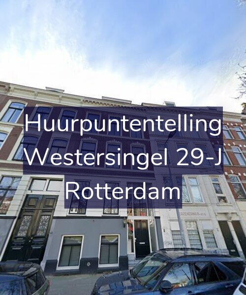 Foto gevel Huurpuntentelling voor Westersingel 29-J, Rotterdam