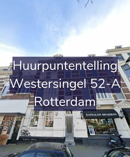 Foto gevel Huurpuntentelling voor Westersingel 52-A, Rotterdam