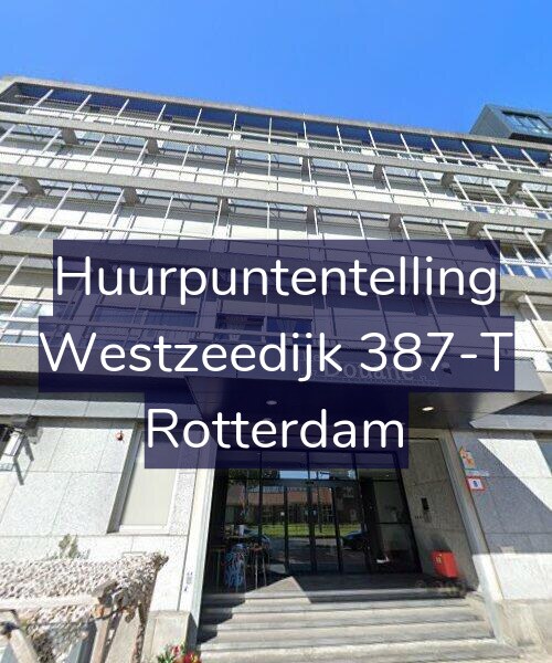Foto gevel Huurpuntentelling voor Westzeedijk 387-T, Rotterdam