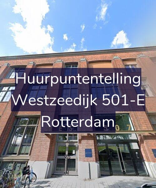 Foto gevel Huurpuntentelling voor Westzeedijk 501-E, Rotterdam