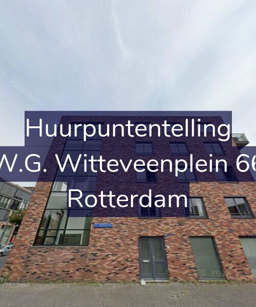 Foto gevel Huurpuntentelling voor W.G. Witteveenplein 66, Rotterdam