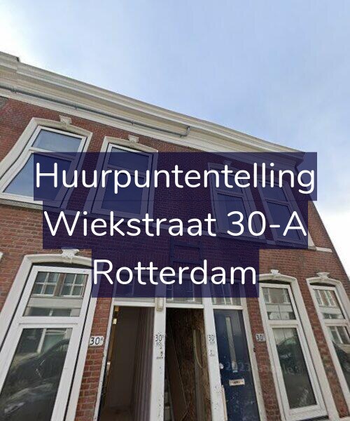 Foto gevel Huurpuntentelling voor Wiekstraat 30-A, Rotterdam